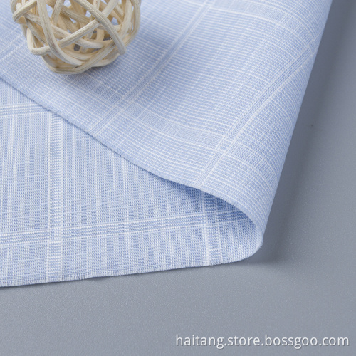 Check Cotton fabric close Microfiber Fabric Sedate Shirt